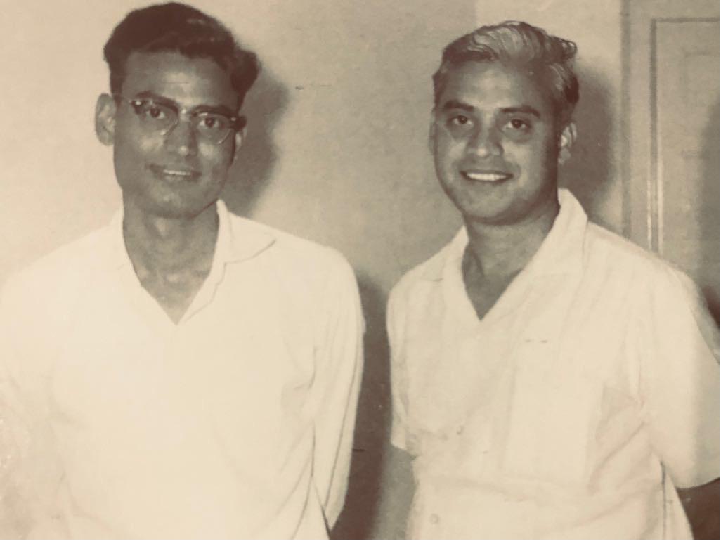 M. V. Srinivasa Rao (left) and M. V. Joga Rao (right), circa 1969–70